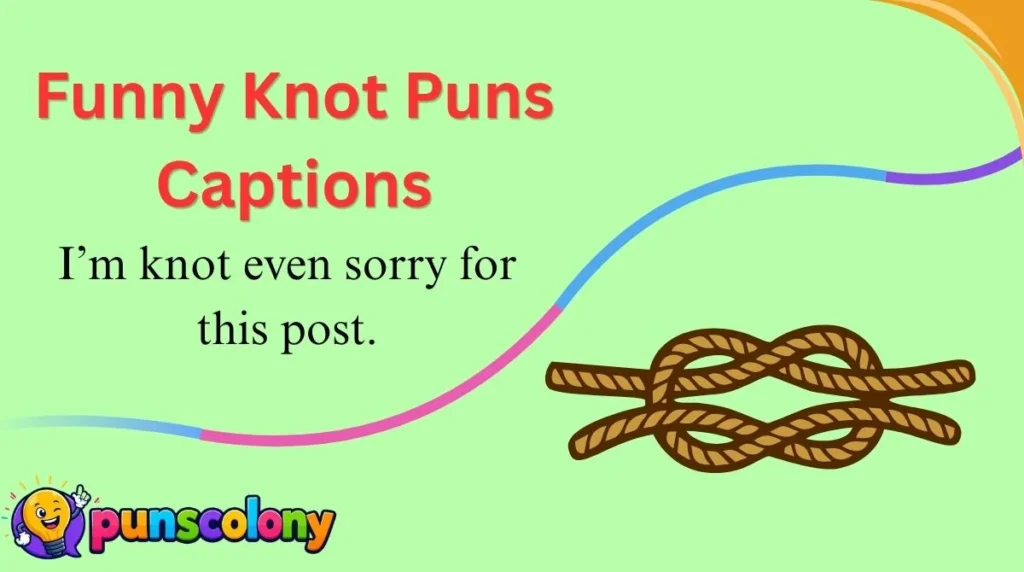 Funny Knot Puns Captions
