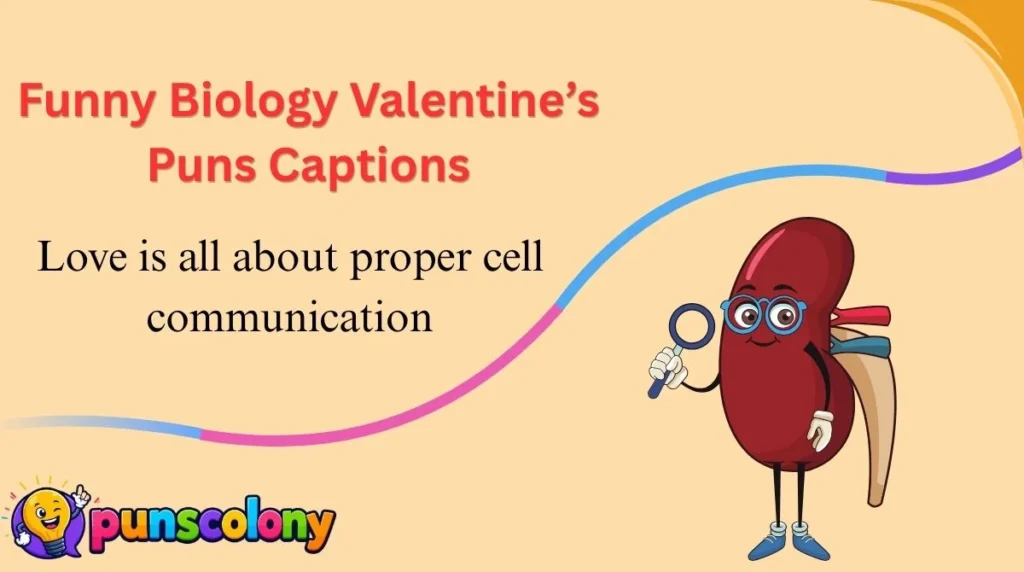 Funny Biology Valentine’s Puns Captions