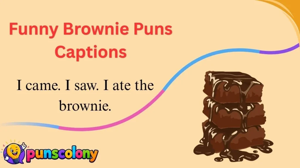 Funny Brownie Puns Captions