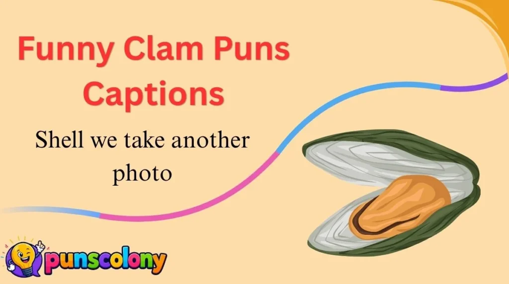 Funny Clam Puns Captions