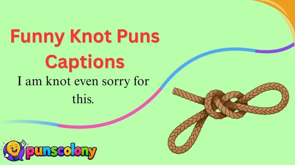 Funny Knot Puns Captions
