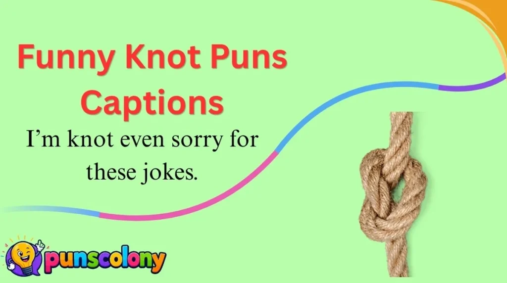 Funny Knot Puns Captions