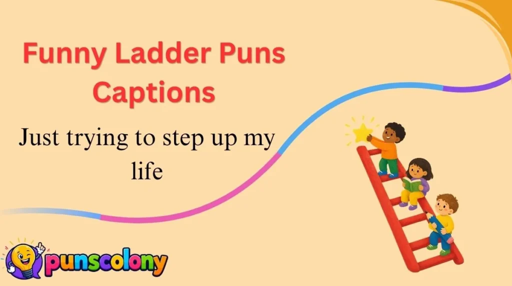 Funny Ladder Puns Captions