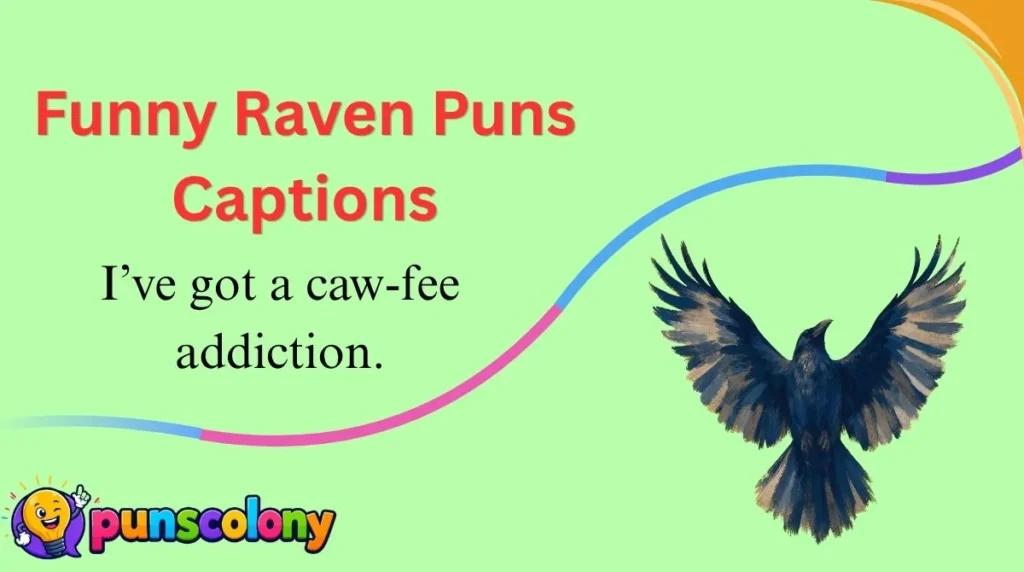 Funny Raven Puns Captions