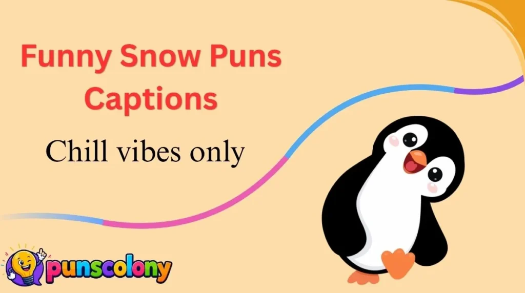 Funny Snow Puns Captions