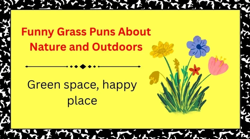 Funny Grass Puns About Nature and Outdoors