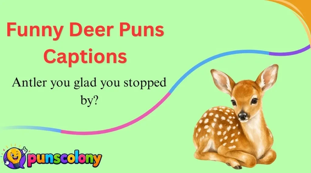 Funny Deer Puns Captions